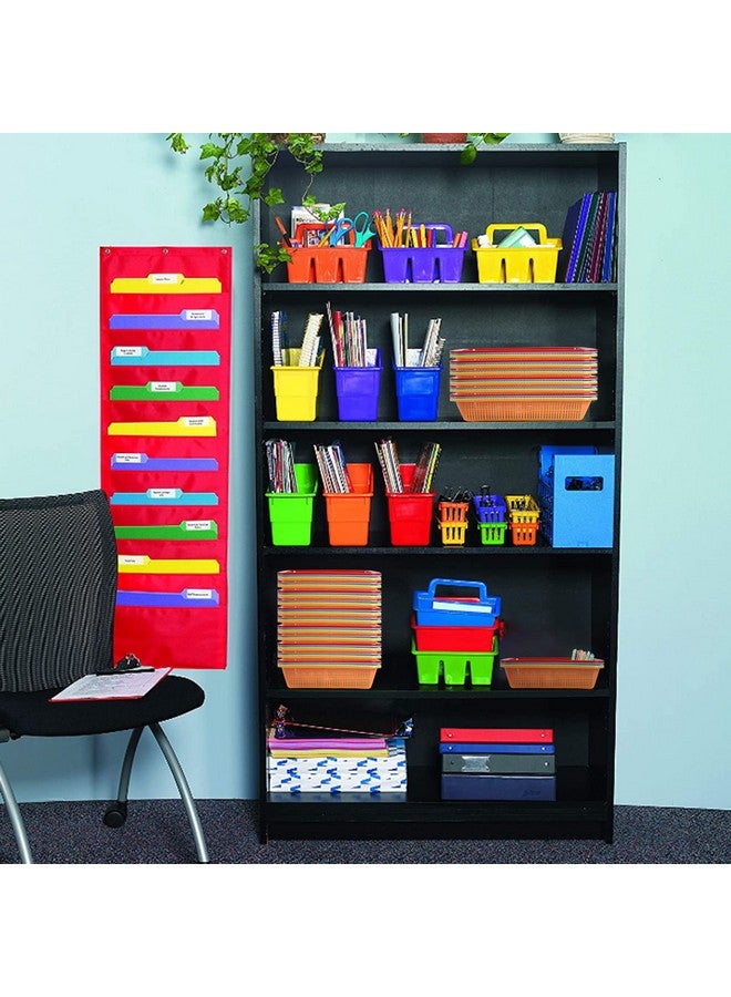 Kolewo4ever Kolewo4ever 24 Pack Classroom Storage Baskets Pencil Organizer Bins 13.5 x 10 x 3 Inch Paper Trays Basket Plastic Book Basket for Classroom Library Organizer - Image 4