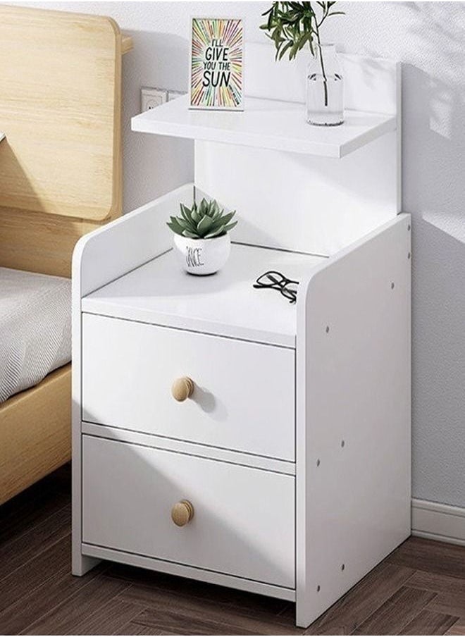 fashionhome - Bedside Cabinet Simple Modern Storage Table 33 x 26 x 60 cm - Image 1