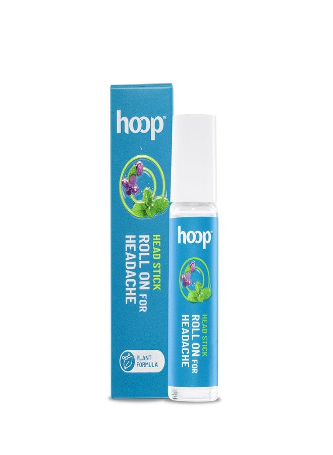 hoop Roll On for Headache | Quick Cooling Roll On for Headache Relief, soothing Migraine symptoms | Oil Balm with Peppermint, Lavender, Coconut | Non Greasy Skin Safe Migraine Relief Product | 10ml - Image 1