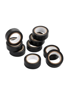 LAWAZIM Snail Electrical Tape-9 Piece Black-Moisture Heat Abrasion Resistant Vinyl Tape with Strong Adhesive-for Electrical Insulation Wire Splicing Cable Bundling Home Improvement and Industrial Applications  - Image 2