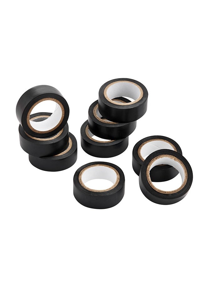 LAWAZIM Snail Electrical Tape-9 Piece Black-Moisture Heat Abrasion Resistant Vinyl Tape with Strong Adhesive-for Electrical Insulation Wire Splicing Cable Bundling Home Improvement and Industrial Applications  - Image 2