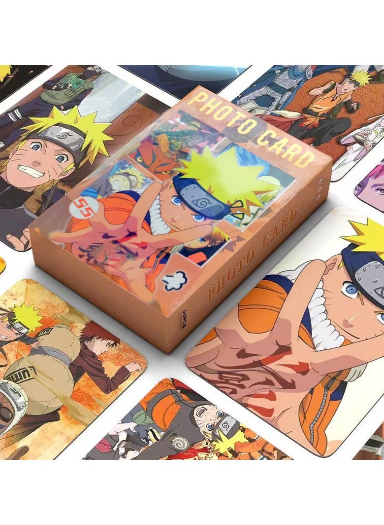 50-Piece Naruto Anime Photo Lomo Cards - Image 1