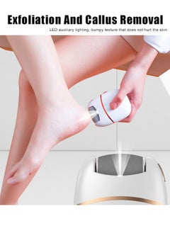 Super ZYouth Electric Feet Callus Remover, Rechargeable Grinding Pedicure Tools with 2 Coarse Head to Remove Thick Dead Skin on The Heels for Feet Hands White  - Image 2