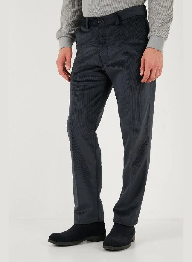 Buratti  Buratti Normal Waist Regular Fit Straight Leg Velvet Trousers Men's Velvet Trousers 645MERLIN for Men | Best Price UAE