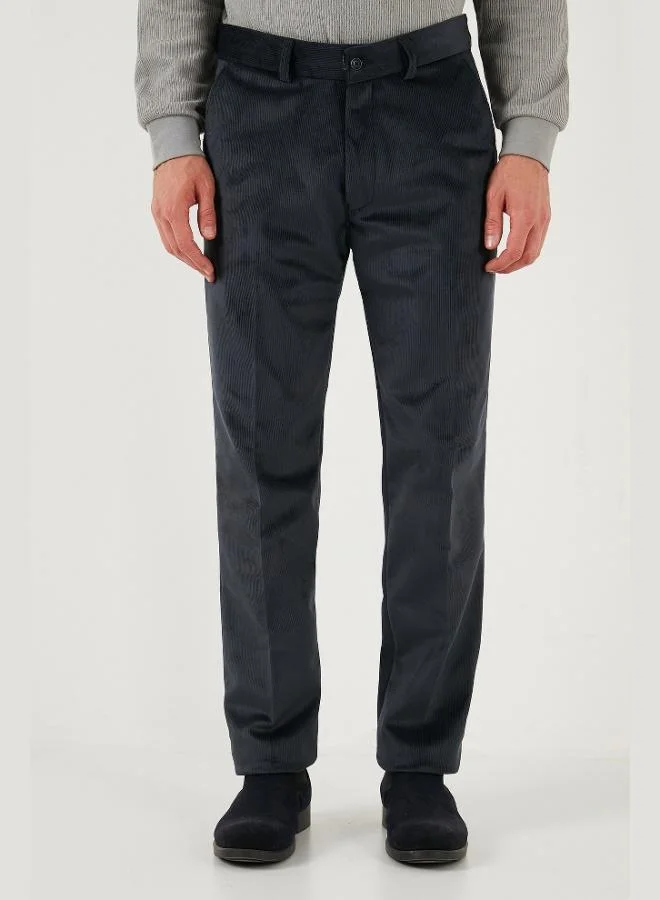 Buratti  Buratti Normal Waist Regular Fit Straight Leg Velvet Trousers Men's Velvet Trousers 645MERLIN for Men | Best Price UAE