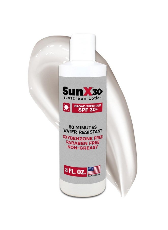 كورتكس لوشن واقي من الشمس Sun X 30+ خالٍ من الزيوت (زجاجة 8 أونصة)، خالٍ من البارابين والأوكسيبنزون وخصائص الزهر الأبيض مع حماية واسعة النطاق (Uva/Uvb) ومقاوم للماء والعرق لمدة تصل إلى 80 دقيقة. - Image 1