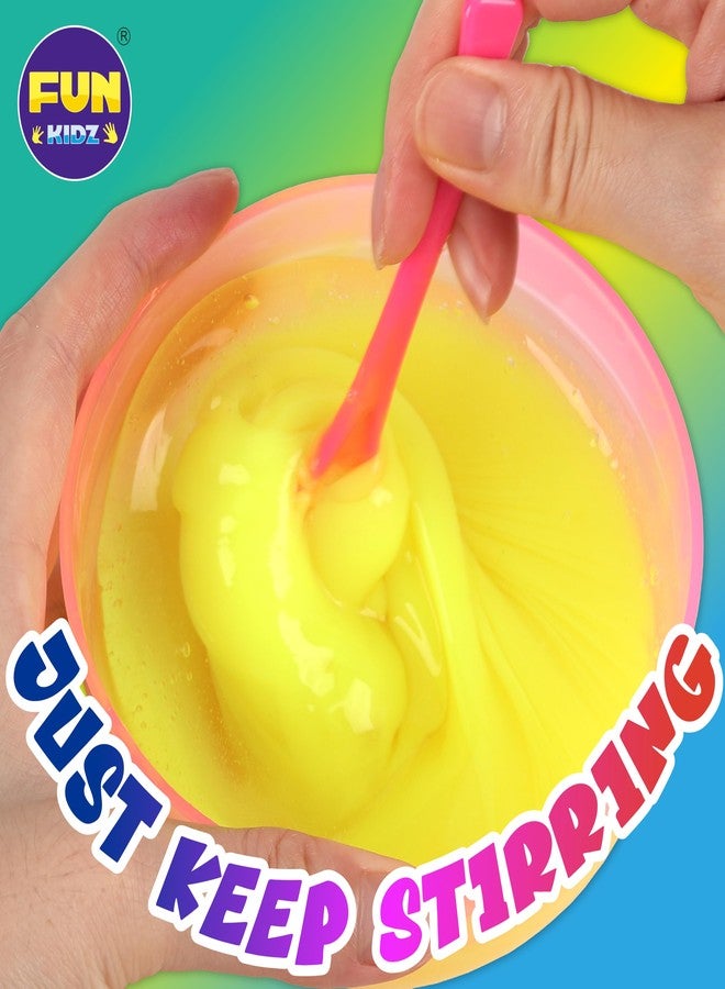 FUN KIDZ 1:1 Scented Fruit Glue Slime Kit for Kids, FunKidz Neon Slime Making Kit for Girls Ages 6-12 Activities Craft Gifts Includes Color Glue and Super Clear Slime Activator to Make Slime Toys - Image 3