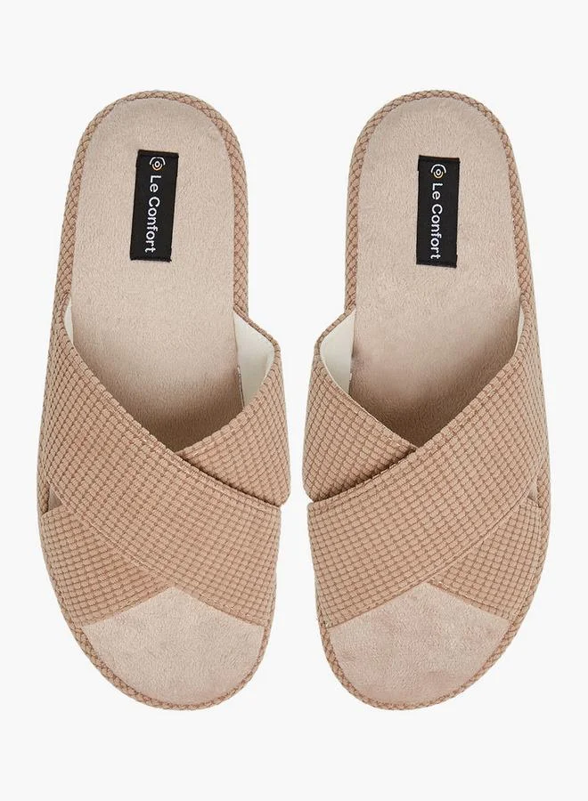 Le Confort Cross Strap Bedroom Slippers