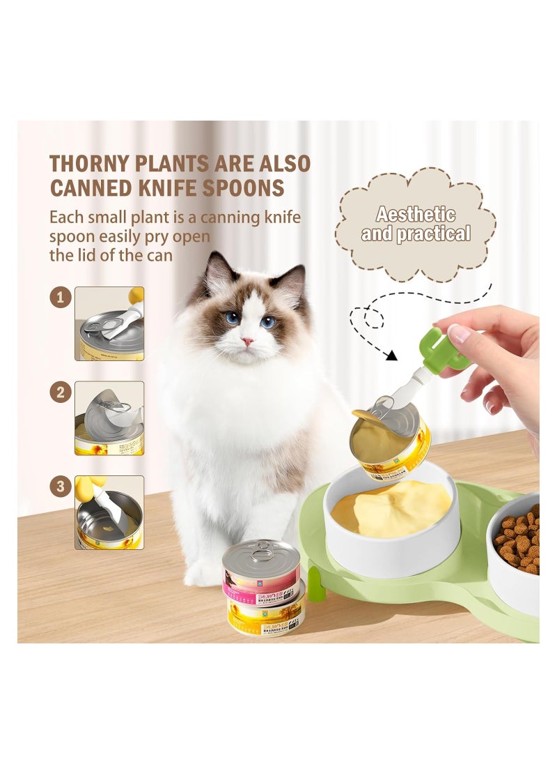 Cat Bowls Elevated, Detachable Dog Bowls with Stand, 15° Tilted Raised Ceramic Cat Food Bowl, Anti Vomiting Bowl Feeder for Cats And Pets, Cleaned In the Dishwasher or Microwave