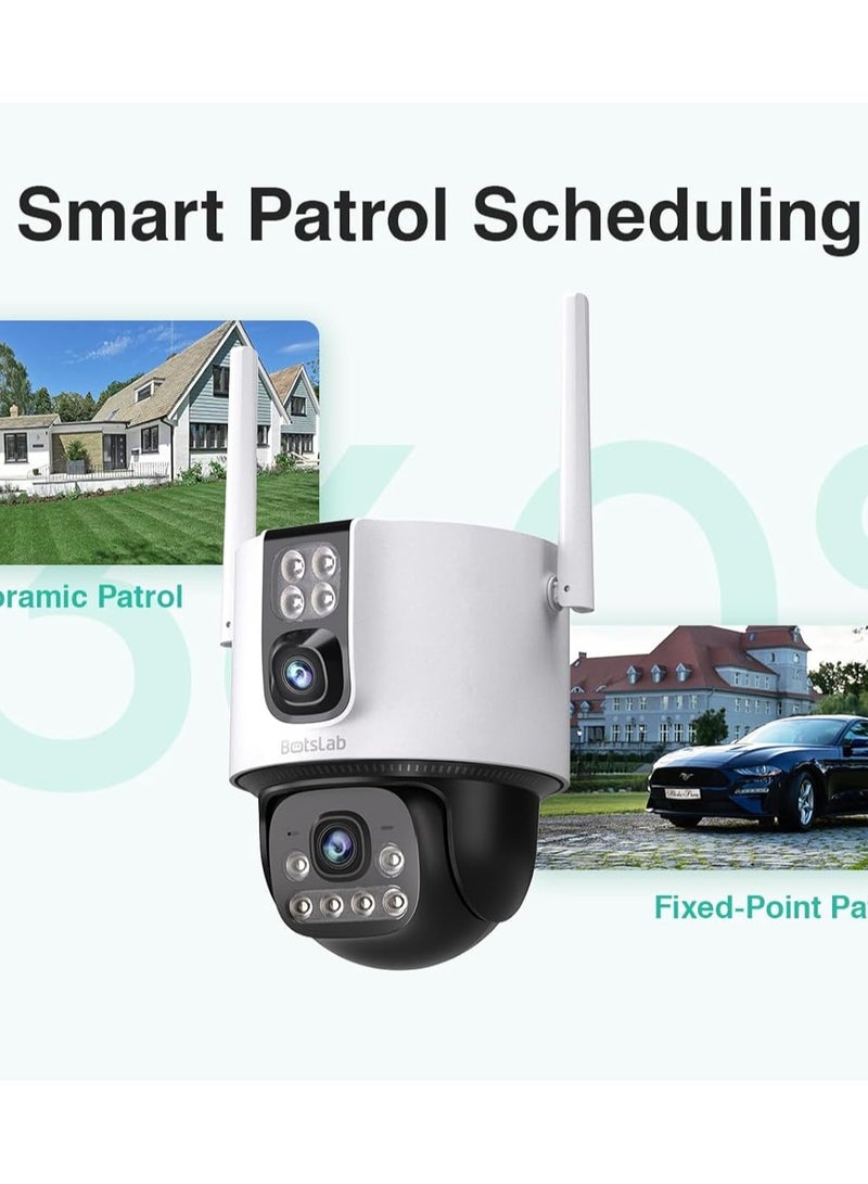 Botslab W315 Wi-Fi Outdoor Smart Home Camera 4MP + 4MP Ultra HD Dual Lens Color Night Vision Support Wi-Fi 6 - Image 2