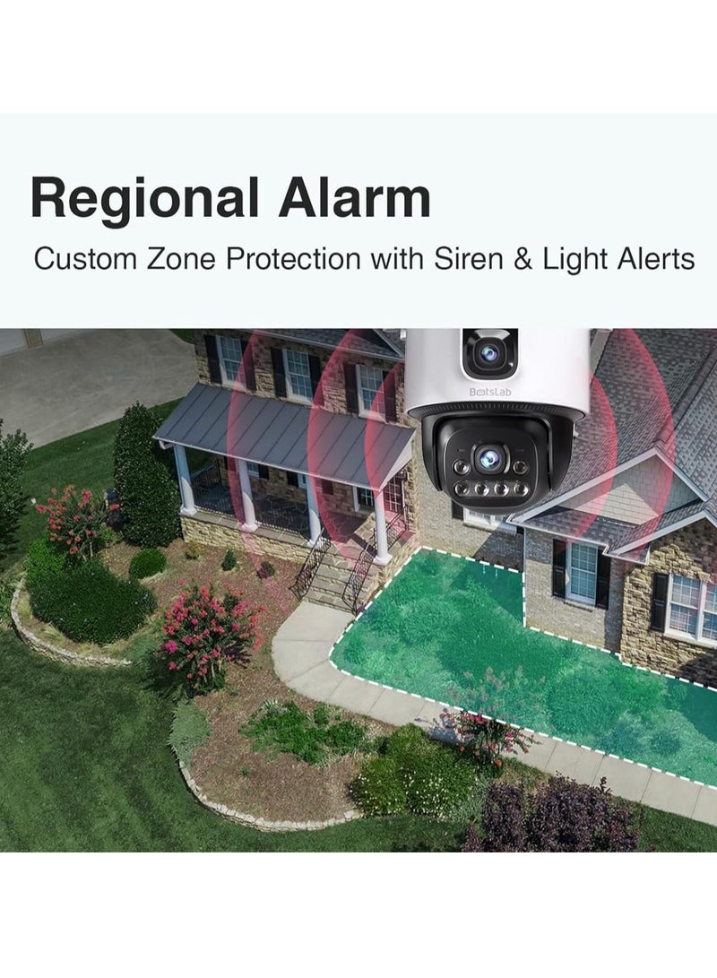 Botslab W315 Wi-Fi Outdoor Smart Home Camera 4MP + 4MP Ultra HD Dual Lens Color Night Vision Support Wi-Fi 6 - Image 3