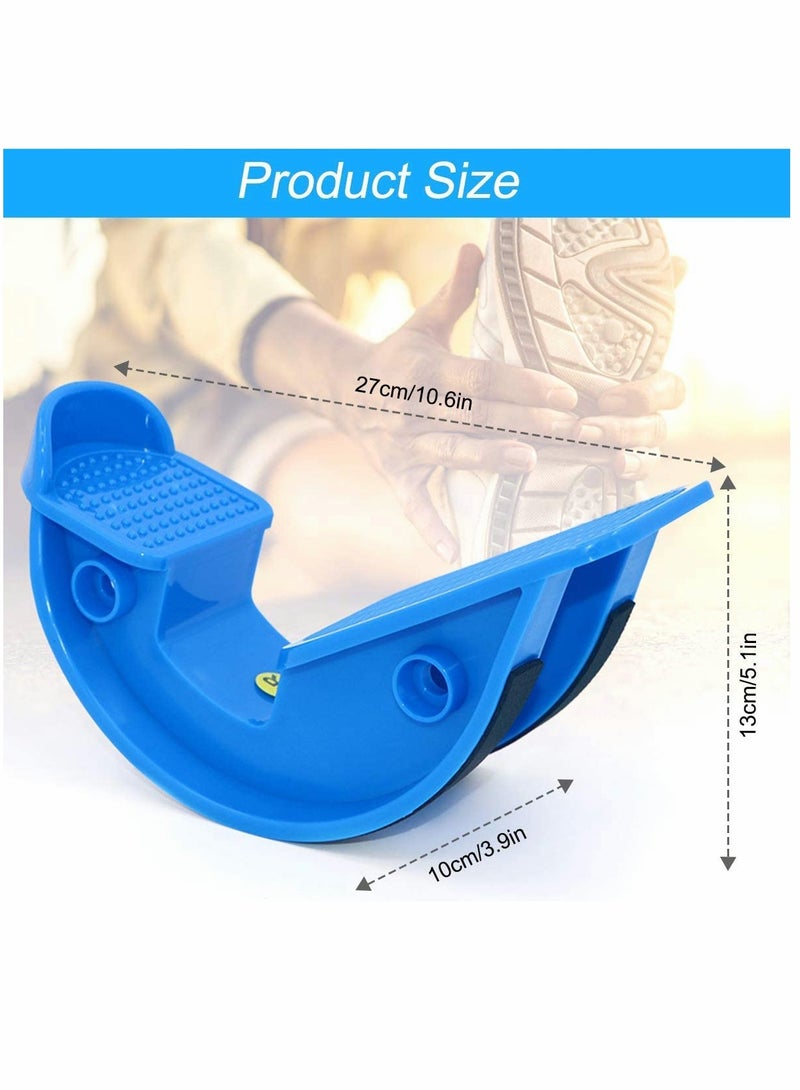 Nariele Foot Rocker Calf Stretcher for Achilles Tendinitis Heel Feet Shin Splint Plantar Fasciitis Pain Relief Stretches Strained Leg Muscle Ankle Wedge Stretch Improves Flexibility Blue - Image 4