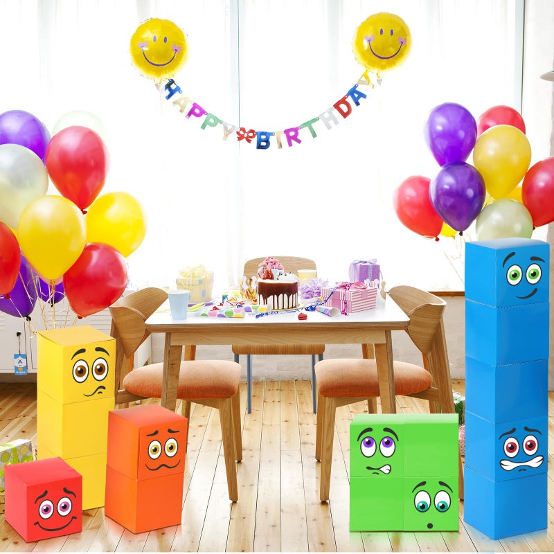 MotiMind 15 Pcs Number Birthday Party Decoration Blocks Themed Birthday Party Background Prop Boxes for School Classroom Decor - Image 3