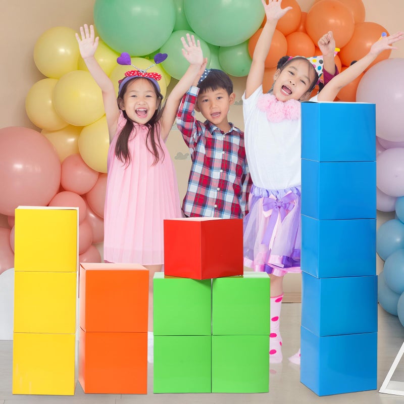 MotiMind 15 Pcs Number Birthday Party Decoration Blocks Themed Birthday Party Background Prop Boxes for School Classroom Decor - Image 5