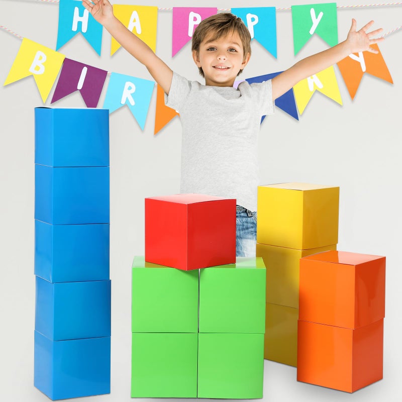 MotiMind 15 Pcs Number Birthday Party Decoration Blocks Themed Birthday Party Background Prop Boxes for School Classroom Decor - Image 2