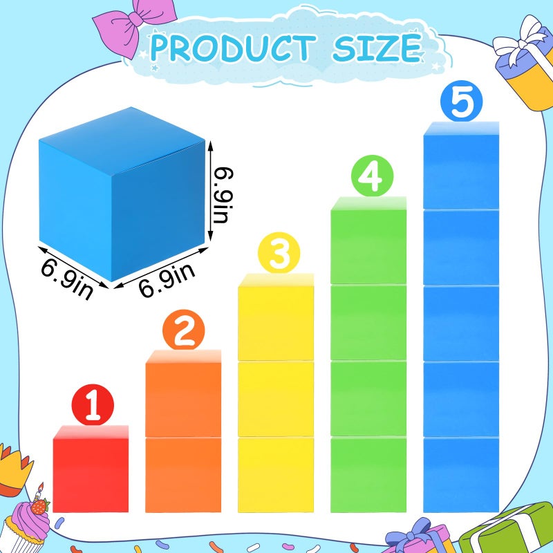 MotiMind 15 Pcs Number Birthday Party Decoration Blocks Themed Birthday Party Background Prop Boxes for School Classroom Decor - Image 4