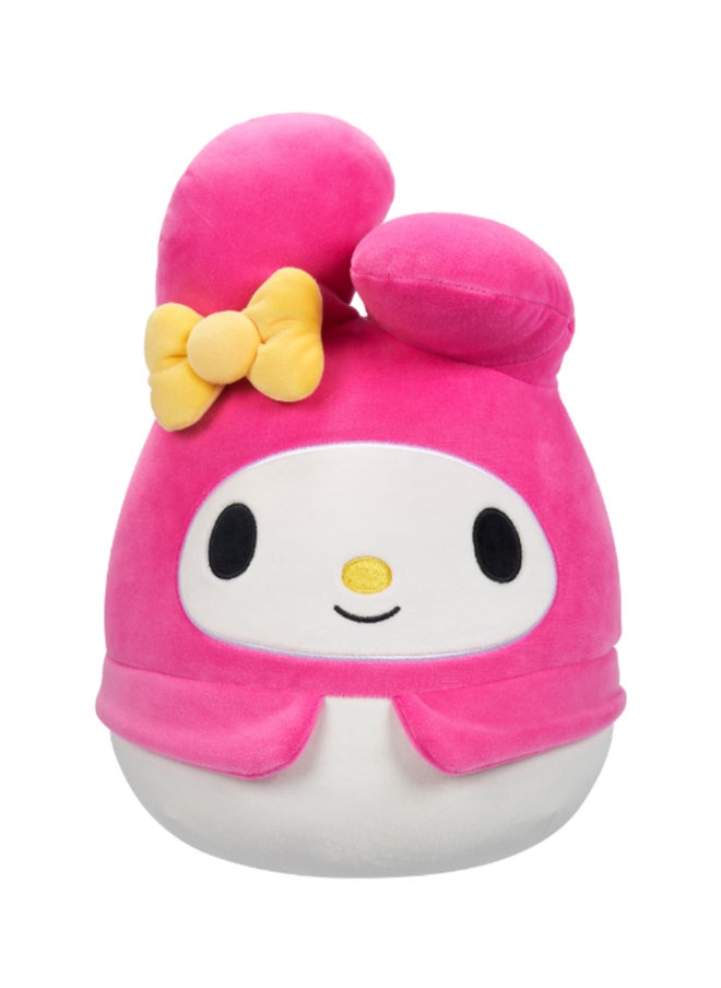 Squishmallows Little Plush 10 inch Sanrio Core My Melody Yellow Bow & Pink Suit , Officially Licensed Kellytoy Plush Toy, Colorful Soft Toy, Gift for Kids, Girls & Boys Washable Squishy Stuff Toy Multicolor All Age  - Image 1