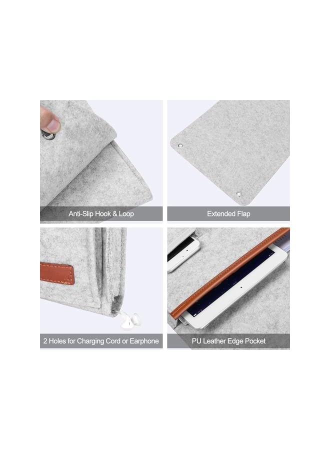 The Bros Sofa Armrest Organizer, Sofa Chair Armrest Organizer with 5 Pockets, Hanging Sofa Caddy Storage Bag with Long Flap, Non-slip Remote Control Holder for Tablet, Phone, Magazine, Glasses, Coffee - Image 4