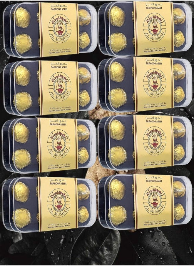 عطور المصباح 8 علبه بخور اصيل المصباح 40 جرام 