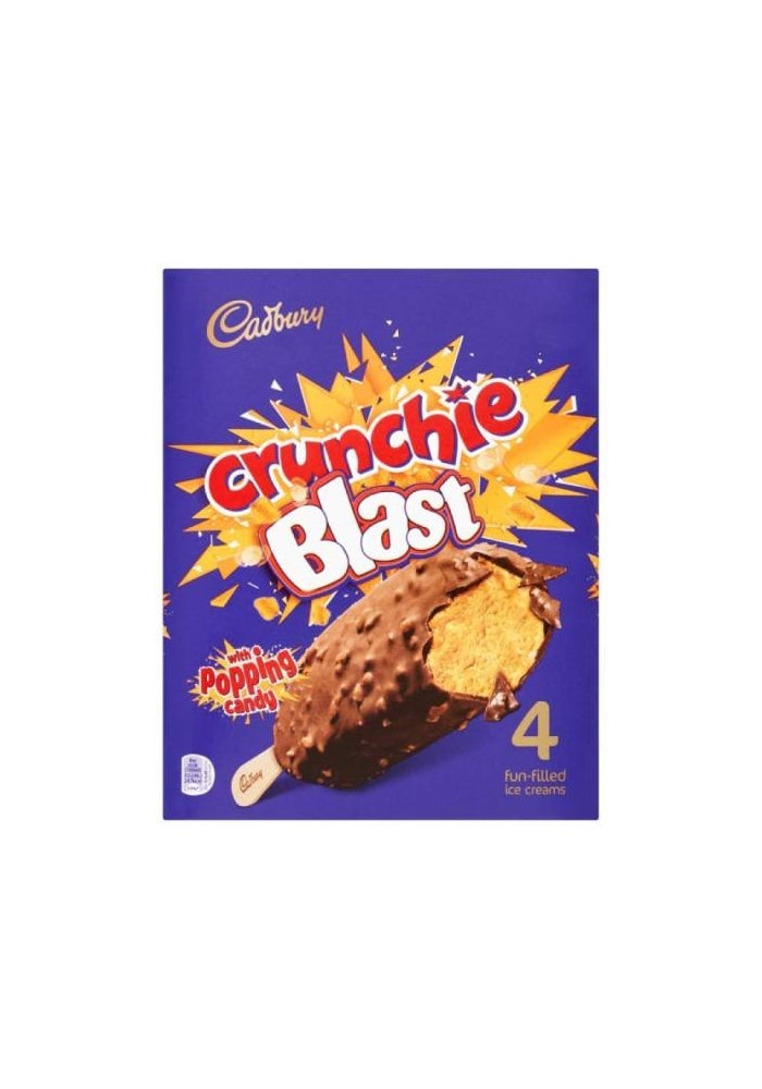 Crunchie Blast Ice Cream Sticks - 4 Pack