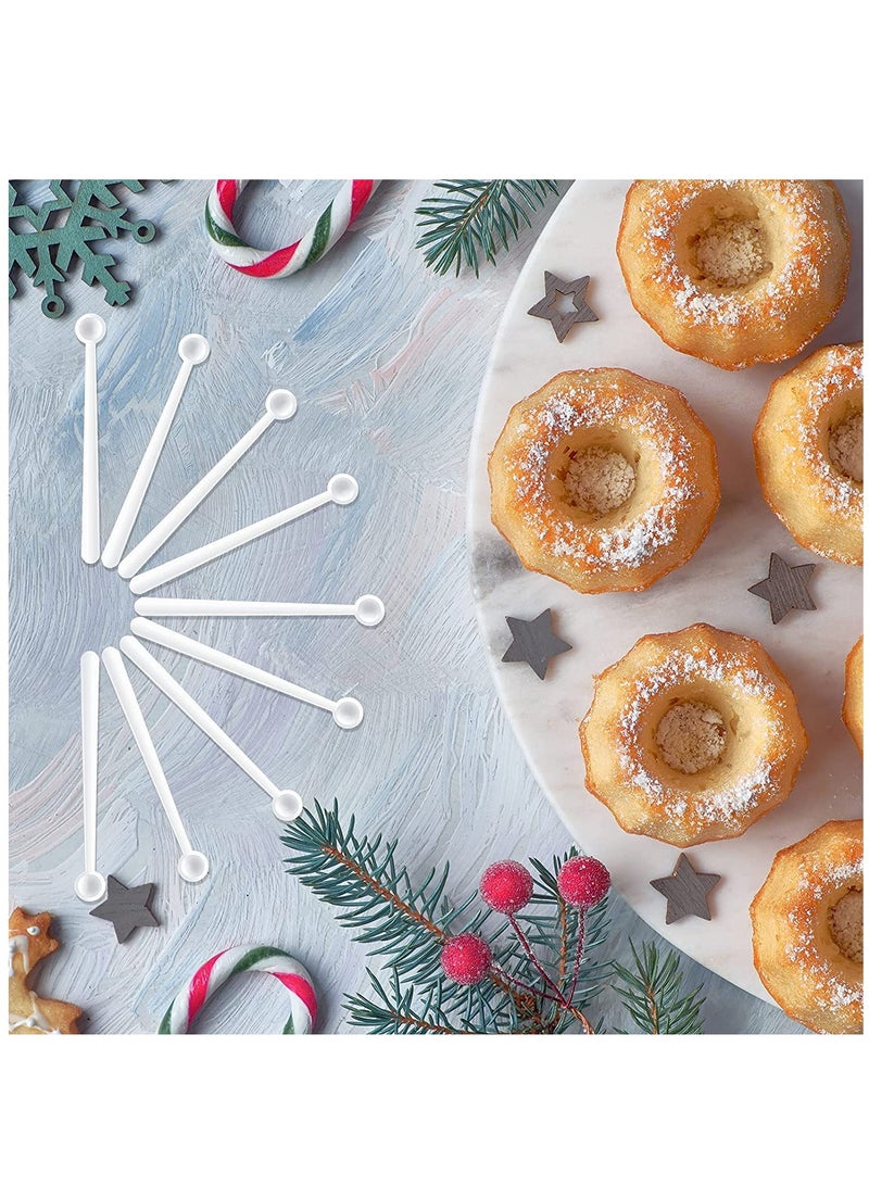 KASTWAVE Mini Scoops Measuring Spoons Mini Shovel Scoop Spice Scoop Tiny Measuring Spoon Micro Powder Scoop for Cosmetics Medicines Spices Powder Measurement Tools Supplies (White,100 Pieces) - Image 4