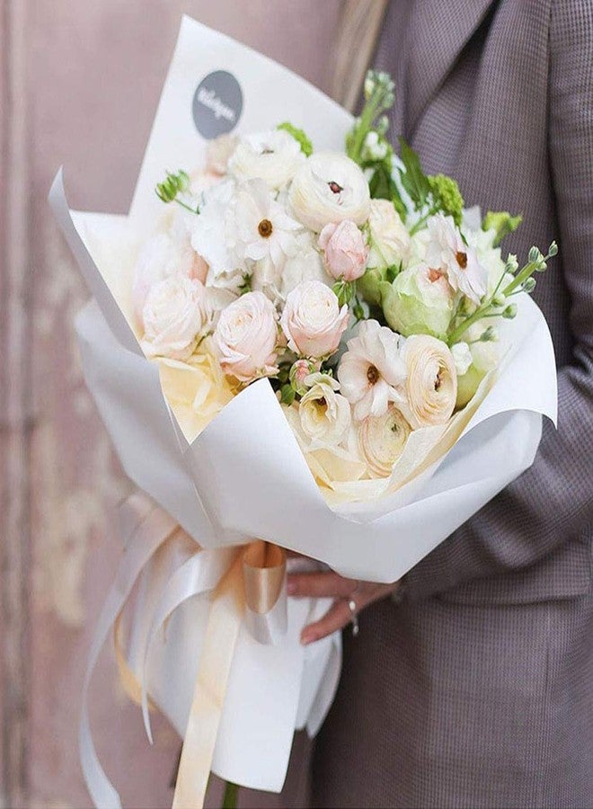 FWSA WRAPS Flower Wrapping Paper Roll Korean Floral Bouquet Packing Supplies Waterproof Fresh Flowers Gift Packaging Marterials (COLOR 17) 22.8 x 396 inches - Image 4
