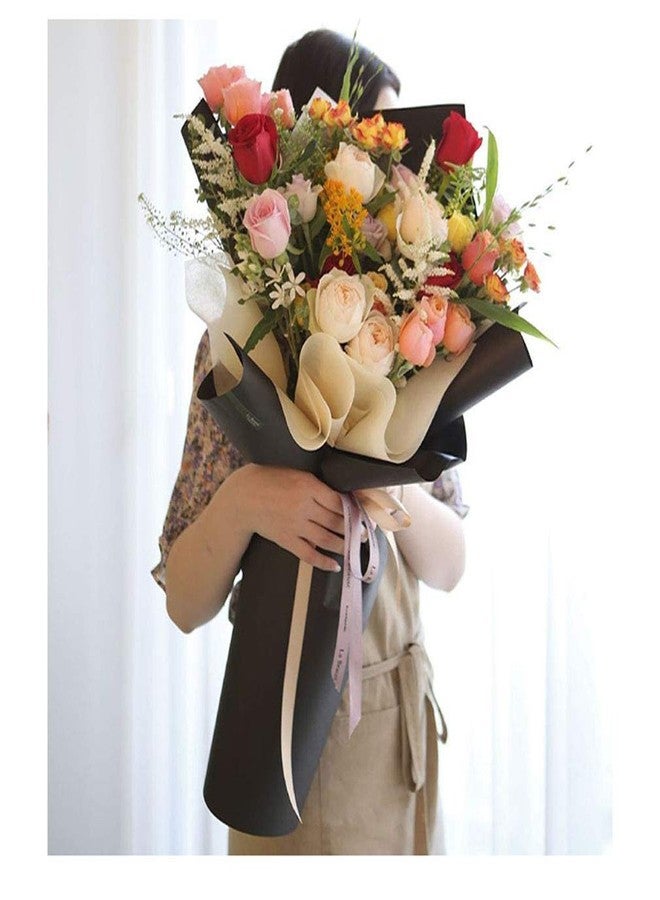 FWSA WRAPS Flower Wrapping Paper Roll Korean Floral Bouquet Packing Supplies Waterproof Fresh Flowers Gift Packaging Marterials (COLOR 17) 22.8 x 396 inches - Image 5