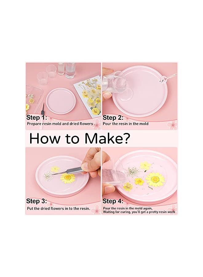 The Bros Real Dried Pressed Flowers for Resin: 137 Pcs Colorful Resin Dried Flowers Dry Leaves Kit, Pressed Dried Flower for Resin Molds, Crafts - Image 4