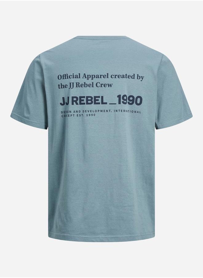 JJ Rebel by Jack & Jones Back Logo Print Crew Neck T-Shirt  - Image 1