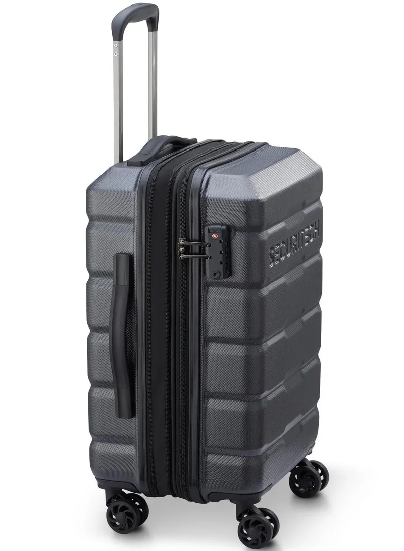 DELSEY Paris  Securitech Citadel By Delsey Paris 54 Cm 4-Double Wheeled Expandable Cabin Luggage Trolley - Anthracite Black  | Best Price UAE