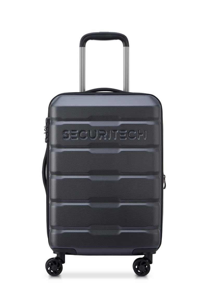 ديلسي _باريس Citadel 54 Cm  Expandable 4 Double Wheel Cabin Luggage Trolley Anthracite / Black Zip  - Image 1