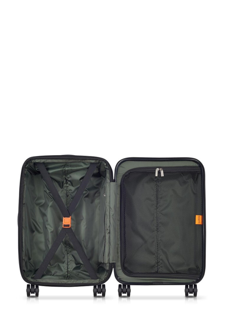 ديلسي _باريس Citadel 54 Cm  Expandable 4 Double Wheel Cabin Luggage Trolley Anthracite / Black Zip  - Image 2