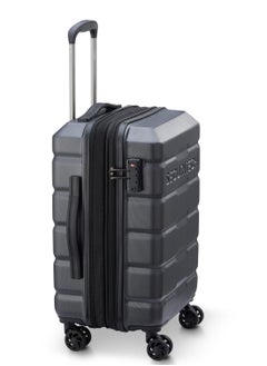 DELSEY Paris Citadel 54cm Expandable 4 Double Wheel Cabin Luggage Trolley - Anthracite Black  - Image 4