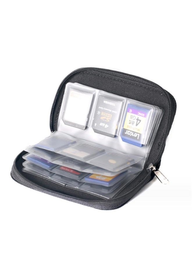 Drhob 1pcs Memory Card Storage Carrying Pouch Case Holder Wallet For CF/SD/SDHC/MS/DS - Image 1