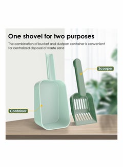 Generic Durable Cat Litter Scooper with Holder, Large Capacity Deep Shovel for All Types of Cat Litter, Adorable Kitty Pooper Lifter with Stand, Suitable for Litter Box  - Image 2