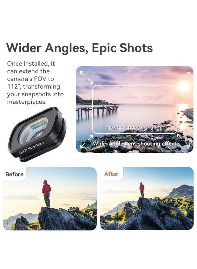 aMagisn عدسة ماكرو مغناطيسية لـ DJI Pocket 3 – فلتر مقرب من سبائك الألمنيوم، زجاج بصري عالي الدقة، لتصوير الزهور والطعام والمجوهرات عن قرب - Image 4