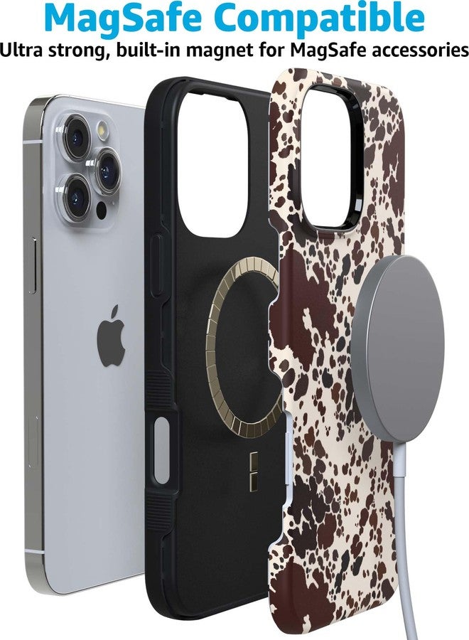 Casely جراب Casely لهاتف iPhone 16 Pro Max | تصميم مستوحى من رعاة البقر | جراب بنقشة جلد البقر | متوافق مع MagSafe | تصميم جريء لحماية الهاتف - Image 5