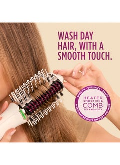 Shark Shark HT202 SmoothStyle Heated Comb + Blow Dryer Brush, Dual Mode, for All Hair Types, Silk  - Image 3