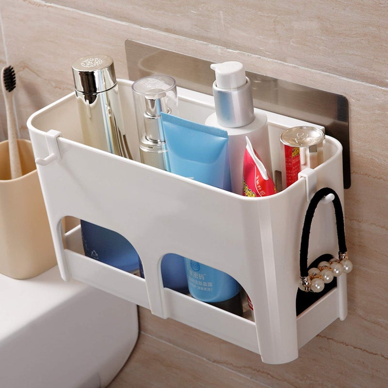 BLEQYS® Magic Sticker Series Self Adhesive Kitchen Bathroom Shelf Shower Caddy - Image 3
