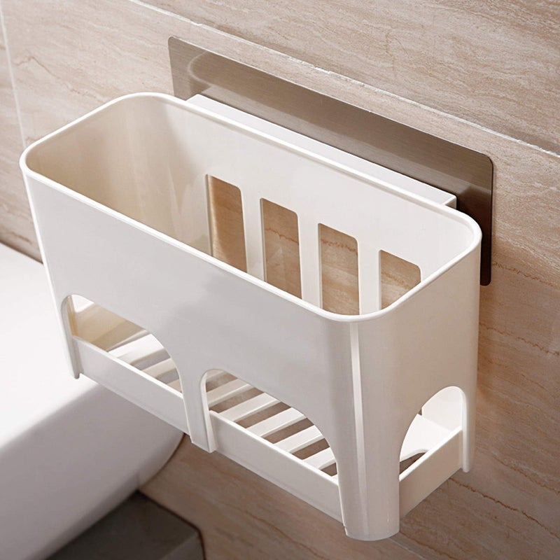 BLEQYS® Magic Sticker Series Self Adhesive Kitchen Bathroom Shelf Shower Caddy - Image 4