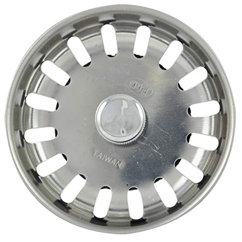 Danco 88275 3-1/4 inch Kitchen Sink Basket Strainer Splash Guard with Stationary Post, Stainless Steel - Image 3