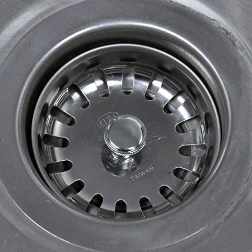Danco 88275 3-1/4 inch Kitchen Sink Basket Strainer Splash Guard with Stationary Post, Stainless Steel - Image 2