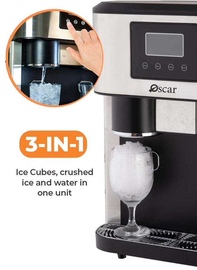 Oscar OSCAR | Ice Maker & Crusher | Model: OSIM2015CR | Large Capacity: 1.8L | Effective Ice Making & Crushing Abilities | Perfect for Parties, Gatherings, and Everyday Use  - Image 5