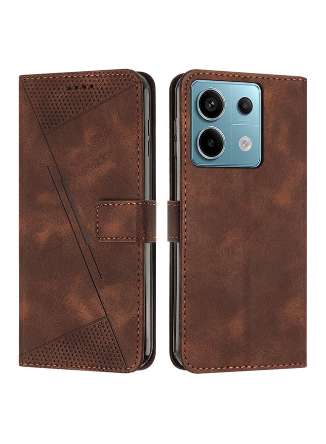 The Bros Case For Xiaomi Redmi Note 13 Pro 5G Dream Triangle Leather Phone Case with Lanyard