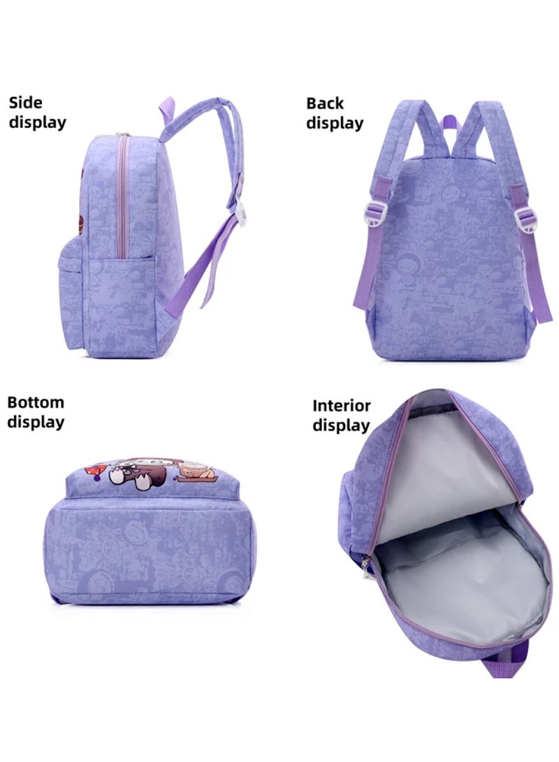 LABUBU Labubu Kids Backpack – MONSTERS Print Lightweight Portable School Bag with Adjustable Straps in Assorted Colors, 22×10×27cm  - Image 3