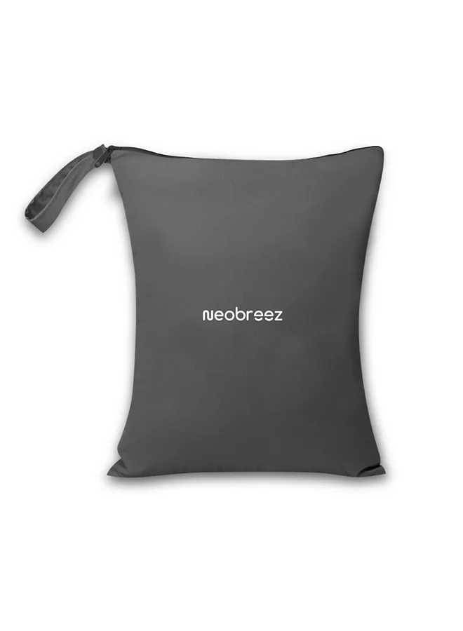 neobreez Neobreez Waterproof Wet Dry Bag|Reusable bag  with Zipper| Machine Washable|Cloth Diaper Bag for Babies Toddlers Swimming Camping Travel Gym Workout Beach Pool (25x 35cm,  Polyster)