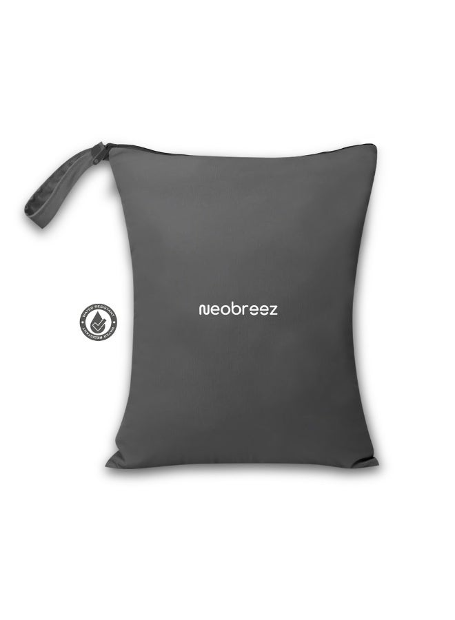 نيوبريز حقيبة نيو بريز مقاومة للماء للبلل والجاف قابلة لإعادة الاستخدام بسحاب قابلة للغسل في الغسالة لحفاضات الأطفال الصغار والسباحة والتخييم والسفر والجيم والتمارين الرياضية والشاطئ وحمام السباحة   سم، بوليستر - Image 2