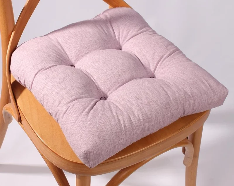 Altın Pamuk Golden Cotton Lina Pofidik Chair Cushion Specially Stitched with Lacing 40 x 40 cm
