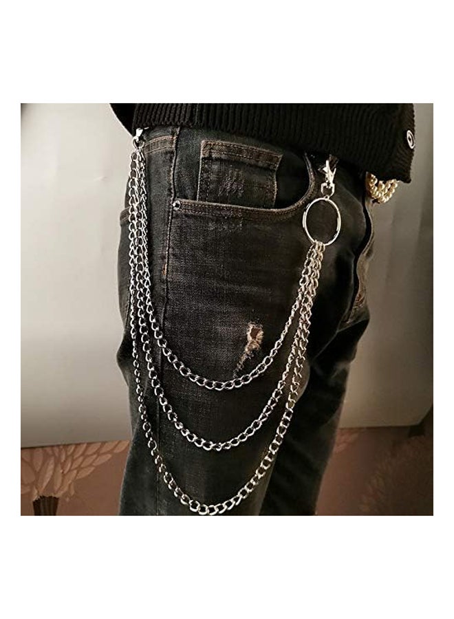 Jovono Layerd Pants Chains Silver Jean Pants Chain Trousers Chain Jewlery  and  - Image 1