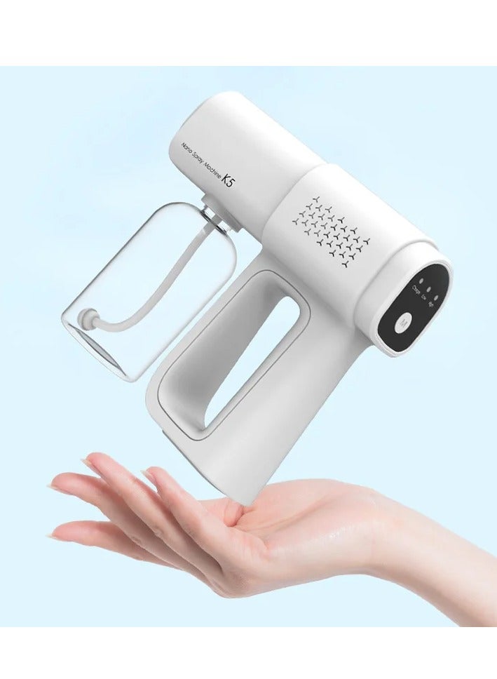 مسدس رش نانو قابل لاعادة الشحن من براجو مع بخاخ لاسلكي بالاشعة فوق البنفسجية بضوء ازرق - Image 1